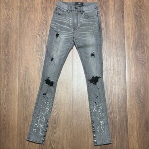 🔥🔥🔥 Dead Than Cool Grey Thrash Jeans Size: 28🔥🔥🔥